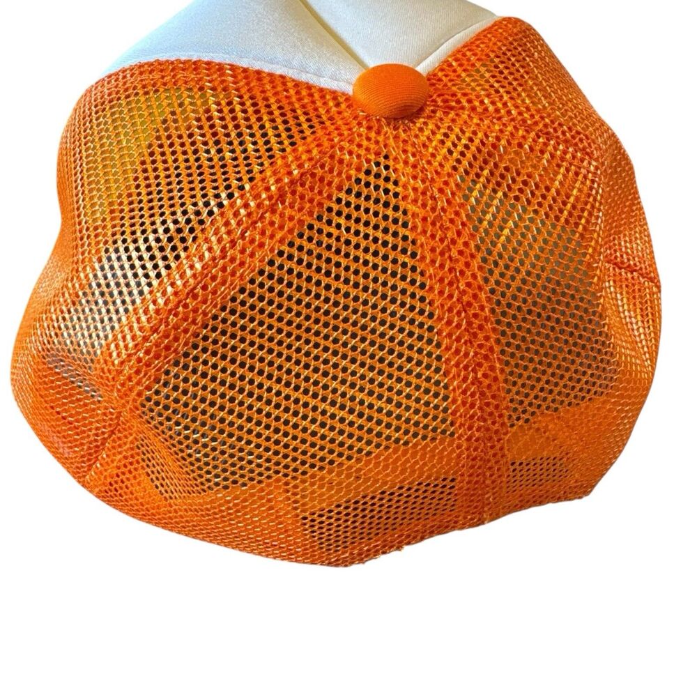 LAVIVASPORTS Keep Homeschool Weird Trucker Hat One Size Orange White Snapback - Picture 7 of 11